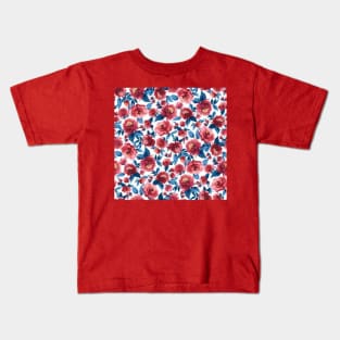 red flowers Kids T-Shirt